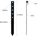 60Pcs Metal Garden Landscape Edging Stakes,Black, 10inch anchoring Stakes Landscape Anchoring Spikes for Terrace Board, Grass Barrier, Landscape Edging Coil, Garden Liner, Bender Board by CozyNest Decor