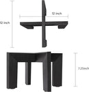 HPC DECOR 2 Pack Wood Plant Stand-Mid Century Modern Planter Stands-Wooden Flower Pot Stands Riser,Low Short Plant Stands Indoor-Modern Minimalist Wooden Stool for Plant Pot Holder, Fit 5-15 Inch Pot. by GreenHaven Gardens