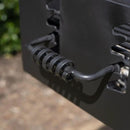 Ash & Ember Park-Style Grill, 384 Sq. In Jumbo Charcoal Grill with Base Anchor, 22.5"x16.5" Grill Grate, Single Post Outdoor Cooking Backyard BBQ, Camp Grilling Barbecues by GreenHaven Gardens