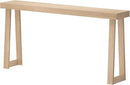 Plank+Beam Solid Wood Console Table, 66 Inch, Sofa Table, Narrow Entryway Table for Hallway, Behind The Couch, Living Room, Foyer, Easy Assembly, Blonde by CozyNest Decor