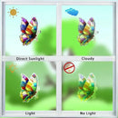 20pcs Window Decals for Bird Strikes, Anti Collision Window Clings, Rainbow Reflection Window Sticker, Butterfly Style Sun Catcher Stickers for Glass Windows by CozyNest Decor