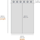 Amazon Basics Room Darkening Blackout Window Curtains 2 Panels with Grommets, for Living Room and Bedroom, 52 x 84 inches, White by TinyTreasures Baby Boutique