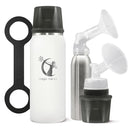 CERES CHILL OG Breastmilk Chiller, Reusable Storage Container, Up to 34 oz. - Bottle Cooler Keeps Milk at Safe Temperatures for Up to 20 Hours, Connects w/Most Pumps (White) by TinyTreasures Baby Boutique