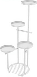 TOSKING 5 Tier Metal Plant Stand Indoor, Plant Shelf, Corner Shelf Flower Pot Stand for Outdoor Plant Stand for Living Room Balcony Garden Patio Bedroom (White, 38in) by GreenHaven Gardens