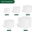 White Steel Planter Square Outdoor Planters Galvanized Steel Planter Box Indoor Metal Large Planters Cube Heavy Duty Flower Pot 24 Inch Modern Commercial Residential for Trees Patio Deck Yard Garden