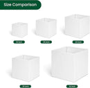 White Steel Planter Square Outdoor Planters Galvanized Steel Planter Box Indoor Metal Large Planters Cube Heavy Duty Flower Pot 26 Inch Modern Commercial Residential for Trees Patio Deck Yard Garden