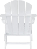 WO Home Furniture Adirondack Chairs Table Set of 3 PCS Outdoor Folding Chairs Coffee Table Weather/UV Resistant for Lawn, Garden, Bon Fire, Balcony (White) by GreenHaven Gardens