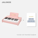 Kids Piano Keyboard, Digital Piano for Kids, Music Educational Instrument Toy, Wood Toy for 3+ Girls and Boys (Pink, 25 Keys) by TinyTreasures Baby Boutique