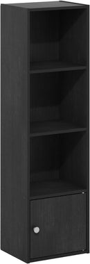 Furinno Luder Shelf Bookcase with 1 Door Storage Cabinet, Blackwood by TinyTreasures Baby Boutique