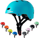 Bike Skateboard Helmet, Adjustable and Multi-Sport for Skate Scooter, 3 Sizes for Adult Youth Kids Toddler by TinyTreasures Baby Boutique