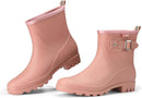 HISEA Women's Ankle Rain Boots Waterproof, Fashion Short Garden Shoes Anti-slip for Women with Comfortable Insole by GreenHaven Gardens