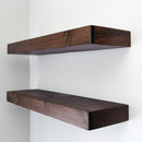 Modern Floating Shelves 3 Inches Thick for Wall, Wide Shelves for Kitchen, Living Room, Bedroom, and Bathroom, Natural Pine Wood, Rustic Wooden Shelf, (Set of 2) (Provincial, 60Lx3Hx6D) by CozyNest Decor