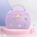Vlando Musical Jewelry Box with Spinning Ballerina, Lockable Girls’ Jewelry Organizer for Necklaces Rings and Hair Accessories, Gift for Girls and Kids, Purple by TinyTreasures Baby Boutique