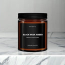 1OAK Black Musk Amber Candle - Soy Wax Scented Candle for Men - 7oz, Long Burning, Masculine - Premium Gift Option by CozyNest Decor