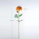 Artificial Flowers Ranunculus Long Stem Buttercup Silk Flowers 6 pcs for Home Decor and Wedding Decorations(Burnt Orange) by CozyNest Decor