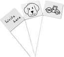 Zozen Marking Flags, White Color | 1000 Pcs/15x4x5 Inch, Yard Flags for Lawn & Irrigation & Landscape & Sprinkler & Survey & Dog Training. by GreenHaven Gardens
