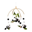 Baby Crib Mobile - Panda Mobile for Crib, Nursery Mobile Decor, Baby Bassinet Mobile Toy - Shower Set for Infant Bedroom Hanging Decoration, Gender Neutral Baby Gift by CozyNest Decor