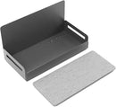 2-Pack Magnetic Spice Rack for Refrigerator and Microwave - Portable 6" Deep Magnetic Shelves for Classroom Kitchen Garage - Strong Magnetic Hold, Metallic Gray, Max 20LB Capacity by CozyNest Decor