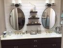 joelsantiques 24 Inch Wooden Floating Shelves for Wall - 24x6x2 in - Made of Natural Wood - Short Heavy Duty Rustic Wall Shelves for Bedroom - Perfect for Bathroom, Kitchen - Mocha by CozyNest Decor
