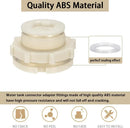 2" Female ABS Bulkhead Fitting, Plastic Water Tank Connector Adapter Fitting with Plugs for Outdoor rain Barrel Garden Hose Adapter Spigot kit Water Tank Gallon Drain Bucket(Set of 2) by GreenHaven Gardens