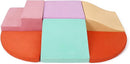 6-Piece Soft Suede Toddlers Climbing Toys, Baby Foam Climbing Blocks, Waterproof Foam Play Gym Climber Structures for Toddler Babies, Indoor Climb and Crawl Activity Play Set by TinyTreasures Baby Boutique