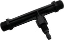 1/2-inch Plastic Irrigation Pipe Injector for Irrigation Venturi Fertilizer Mixer Injector Tube Suitable for Agricultural System Fertilizer and Chemical Injection Black