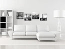 LevvArts Black and White City Wall Art Modern Brooklyn Bridge Picture Prints US Cityscape Canvas Artwork for Bedroom Home Decor by CozyNest Decor