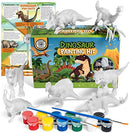 STEM.org Dinosaur Painting Kit for Kids with Dino Trivia-Dinosaur Crafts for Kids Ages 3-5 + w/ 2 T-Rex Set - Screen Free, Educational Gifts for Boys by TinyTreasures Baby Boutique