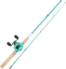 Sougayilang Fishing Rod and Reel Combo, 2-Piece 5-Foot 6-Inch Graphite & Fiberglass Rod, Durable and Strong, Quickset Anti-Reverse Fishing Reel (1Pack/2Pack) by TinyTreasures Baby Boutique
