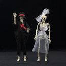 DINESIL 5 Packs Posable Halloween Skeleton, Full Body Halloween Skeleton with Movable Joints, 16" Hanging Spooky Skeletons for Halloween Haunted House Party Home Props Decorations by GreenHaven Gardens