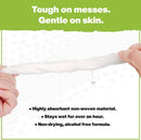Crocodile Cloth Grill - 80 (15" x 10") Plant-based Cleaning Wipes. Safe on Skin & Multiple Surfaces. Infused with Aloe & Vitamin E. Large, Pre-Moistened & Absorbent. by GreenHaven Gardens