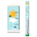 Baby Height Growth Chart - Canvas Height Chart for Kids Baby Child Toddler Boys Girls Growth Chart for Wall Room Nursery Decor Hangable and Removable Measuring Wall Ruler (Tower, Beige Wood) by TinyTreasures Baby Boutique