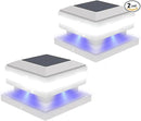 Sumaote Solar Post Lights, 52 LED 160LM 6x6 Solar Post Cap Light Outdoor IP65 Waterproof for 4x4, 6x6 Wooden Posts, Fence Deck 6000K White Lighting for Garden Patio Decor, 2 Pack by GreenHaven Gardens