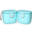 Termichy Baby Formula Dispenser, Portable Milk Powder Dispenser Container with Carry Handle and Scoop for Travel Outdoor Activities with Baby Infant, 8.8OZ, 0.55LB, 250g (Blue-2pack) by TinyTreasures Baby Boutique