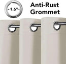 H.VERSAILTEX Thermal Insulated Blackout Window Panels Microfiber Formaldehyde-Free Kids Curtains for Holiday Season Home Decoration,Grommet Top,52 by 96 - Inch - Fog - Set of 2 by CozyNest Decor