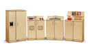 Jonti-Craft 2411JC Culinary Creations Play Kitchen, 35 x 80 x 15 inches, Natural Wood, 4 Piece Set by TinyTreasures Baby Boutique