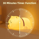 Cute Puppy Night Light for Baby Kids - Rechargeable Touch Control Night Light with 3 Brightness, Warm Light, Timer & Soft Silicone - Nursery Bedroom by TinyTreasures Baby Boutique