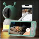 BOIFUN 2K WiFi Baby Monitor with Camera and Audio,Smartphone APP, Colorful Night Light, Smart AI Motion & Sound & Humidity & Temperature Detection, Auto Tracking,5-Inch Monitor Control, Night Vision by TinyTreasures Baby Boutique