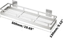 19.69Inch Spice Rack Organizer, SUS304 Stainless Steel Wall Mount Spice Rack Storage Basket, Kitchen Racks, Nail-Free Installation by CozyNest Decor