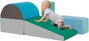 PayLessHere Climbing Toys for Toddlers 5 Piece Corner Foam Climbing Blocks Set with Soft Foam and Strong Structure for Babies 1-3 Crawling and Sliding Activity Play Indoor(Blue, 5 Piece) by TinyTreasures Baby Boutique