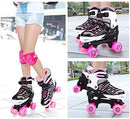 Sowume Adjustable Roller Skates for Girls and Women, All 8 Wheels of Girl's Skates Shine, Safe and Fun Illuminating for Kids by TinyTreasures Baby Boutique