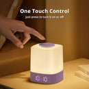 Lyridz LED Nursery Night Light with Clock, Portable Breastfeeding Night Lamp for Baby, Remote Control, 4000mAh Rechargeable Battery, Dimmable, 3 Color Temperature by TinyTreasures Baby Boutique
