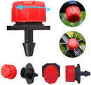 MSDADA 110 Pcs Adjustable Irrigation Drippers Sprinklers Emitter Drip Anti-Clogging Watering System for Flower beds,Gardens, Lawn on 1/4'' Barb by GreenHaven Gardens