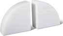 Marble Bookend for Shelves, Non-Skid Bookends for Heavy Books, Heavy Duty Book Stopper for CDs, Luxury Book Shelf Holder, Quarter Circle Design Book Ends Decorative, Namib Fantasy, Set of 2 by CozyNest Decor