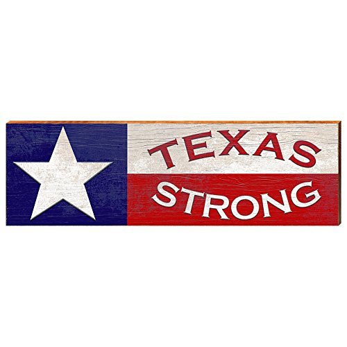 Texas Strong Home Decor Art Print on Real Wood