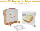 QANYI Toast Bread Night Light,Soft LED Toast Lamp with Cute Face Always Smile,Bedroom Table Lamps Graduation Gifts Ideas for Teen Girls 10 11 12 13 14 Year Old Girls by TinyTreasures Baby Boutique