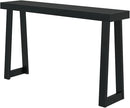 Plank+Beam Solid Wood Console Table, 56 Inch, Sofa Table, Narrow Entryway Table for Hallway, Behind The Couch, Living Room, Foyer, Easy Assembly, Black by CozyNest Decor
