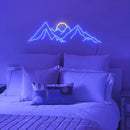 Mountain Neon Sign Mountain led sign Wall Art 25" Sunrise&Sunset Neon Sign Mountain Led Neon Light Sign Bedroom Office Livingroom Hotel Decor Birthday Xmas Gift by CozyNest Decor