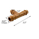 Dnyta 20pcs T Shaped Drip Irrigation Fittings Drip Line Connectors Kit 17mm Drip Irrigation Tubing 1/2 Inch Drip Line Connectors for Most 1/2" Irrigation Tubing or Sprinkler Systems by GreenHaven Gardens