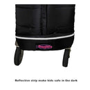 German Designed Universal Stroller Footmuff, 2 Way Zippers Style Easy for Baby in&Out, Length Extensible,Temperature Adjustable Footmuff Fits Baby Growth,Reflective Strips Around Bunting Bag by TinyTreasures Baby Boutique